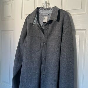 Vuori Mens Large Grey Shirt Jacket